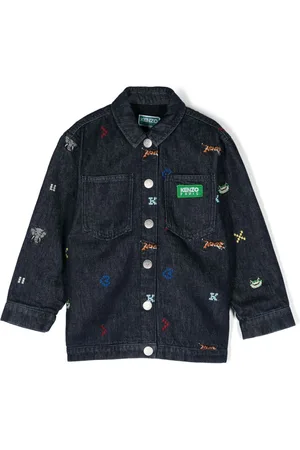 Kenzo Giacca denim con ricamo