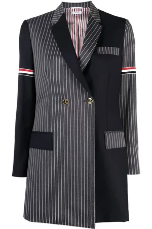 Thom Browne Blazer doppiopetto con design patchwork