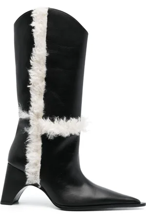 COPERNI Stivali con dettaglio in shearling 85mm
