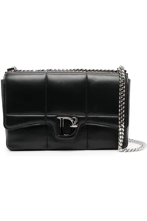 Dsquared2 Logo-plaque quilted shoulder bag