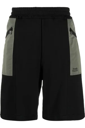 Alexander McQueen Shorts elasticizzati bicolore