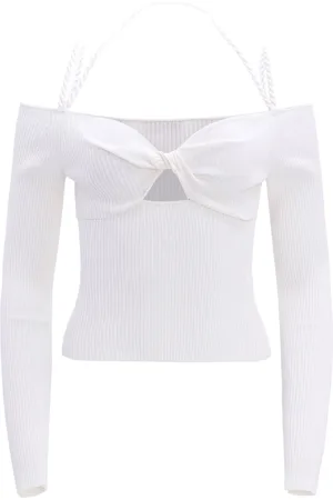 Altuzarra Top Odin a coste con dettaglio cut-out