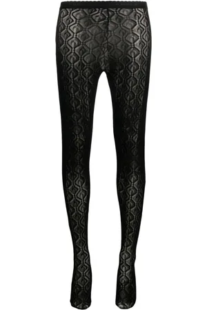 Marine Serre Collant Moon Diamant jacquard
