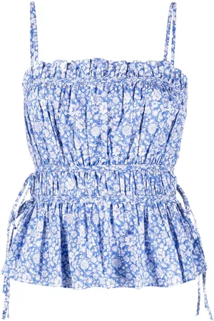 Ralph Lauren Top a fiori con spalline sottili