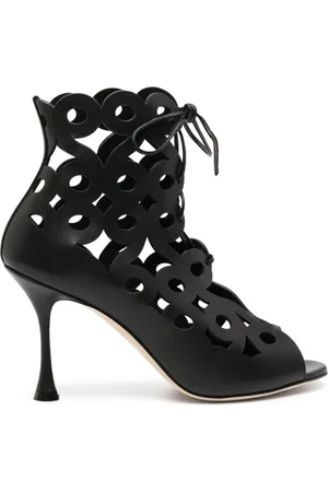 Manolo Blahnik Stivali Taralo 90mm con dettaglio cut-out