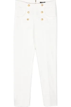 Balmain Pantaloni con bottoni goffrati