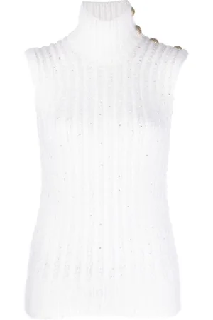 Balmain Top con paillettes