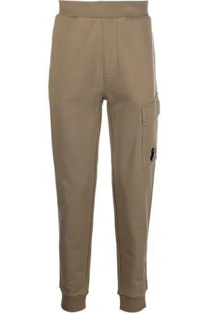 C.P. Company Pantaloni sportivi con placca logo