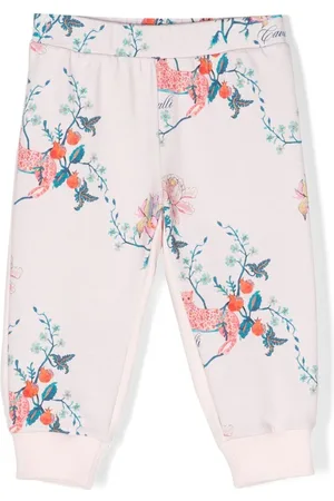 Roberto Cavalli Floral-print track pants