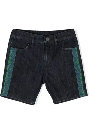 Roberto Cavalli Shorts denim con ricamo