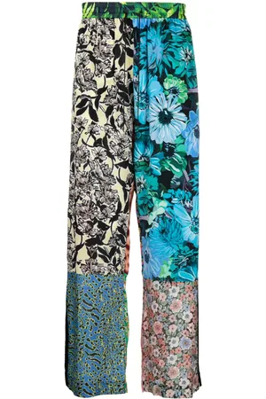 Marine Serre Pantaloni con stampa