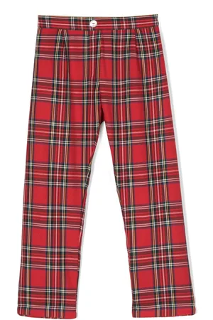 SIOLA Pantaloni con stampa tartan