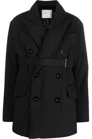 SACAI Blazer doppiopetto con cintura