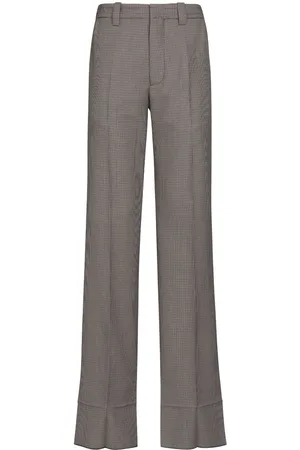 Marni Pantaloni dritti con motivo pied-de-poule