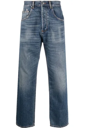 LARDINI Jeans dritti con effetto vissuto