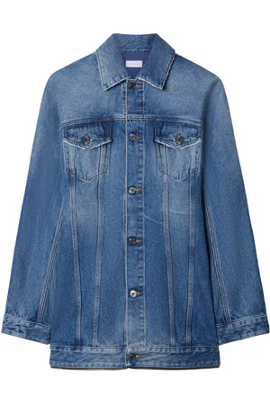 OFF-WHITE Abito corto denim con zip