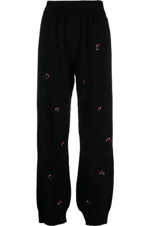 Barrie Pantaloni con ricamo a fiori