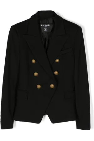 Balmain Blazer doppiopetto con bottoni goffrati