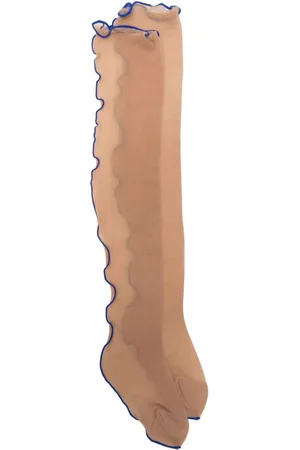 MAISON CLOSE Tights con fodera a contrasto