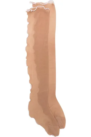 MAISON CLOSE Tights con fodera a contrasto