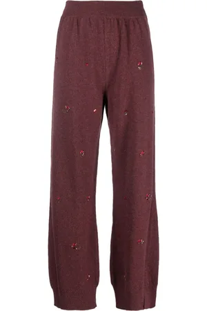 Barrie Pantaloni con ricamo a fiori