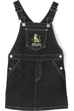 Kenzo Abito in stile salopette con ricamo