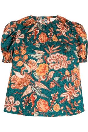 ULLA JOHNSON Blusa Frances a fiori