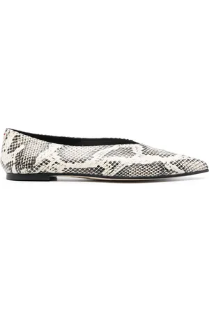 Aeyde Ballerine con effetto serpente
