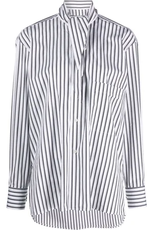 Plan C Camicia a righe con fiocco