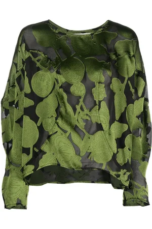 HENRIK VIBSKOV Blusa crop con stampa grafica
