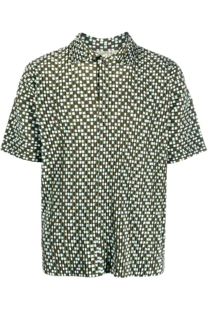 Issey Miyake Camicia a maniche corte con stampa grafica