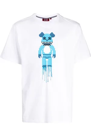 MOSTLY HEARD RARELY SEEN T-shirt Blue Bear con stampa grafica