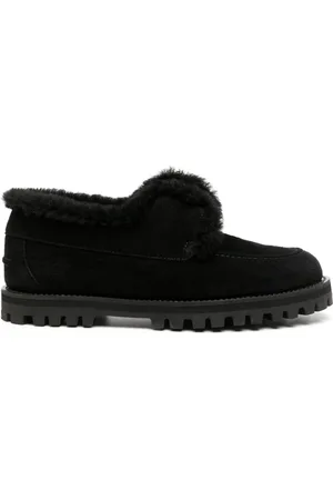 LE SILLA Mocassini Yacht foderati in shearling
