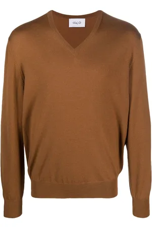D4.0 Maglione in lana con scollo a V