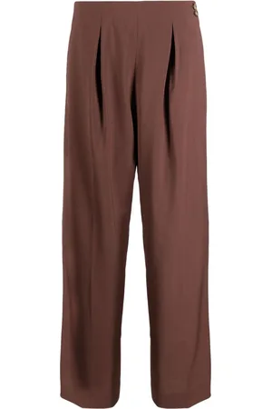 REJINA PYO Pantaloni dritti a vita alta