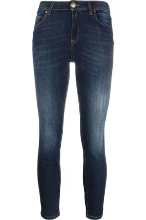 Pinko Jeans skinny crop con logo