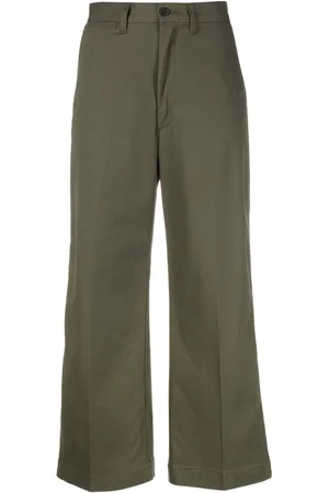 Ralph Lauren Pantaloni crop a vita alta