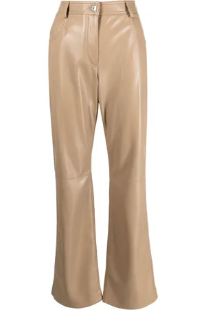 Msgm Pantaloni dritti in finta pelle