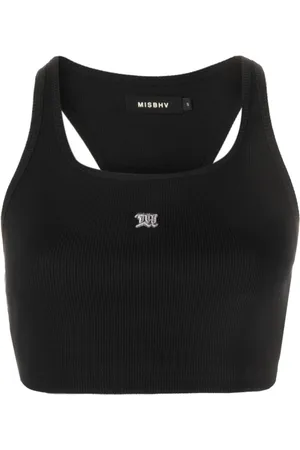 MISBHV Top crop con ricamo