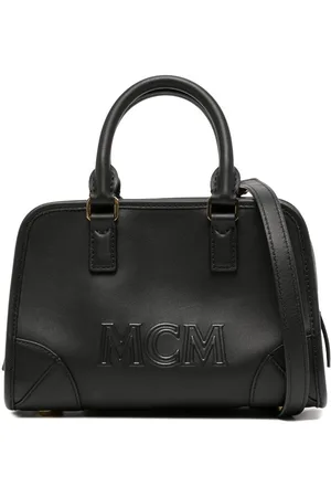 MCM Borsa tote Aren con logo goffrato
