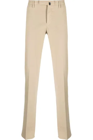 Incotex Chino slim con pieghe
