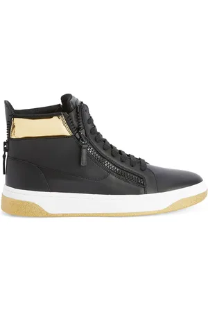 Giuseppe Zanotti Sneakers alte con dettaglio metallizzato