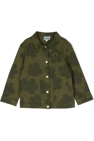 Kenzo Giacca denim a fiori