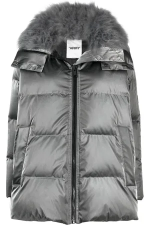 YVES SALOMON Cappotto trapuntato con zip