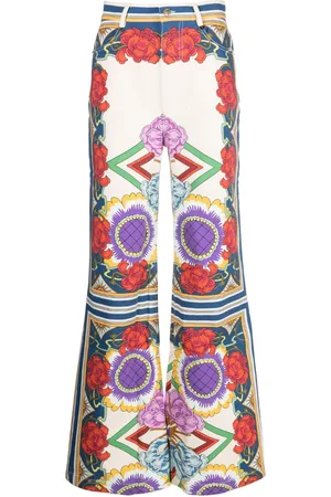 La DoubleJ Jeans svasati con stampa Liberty