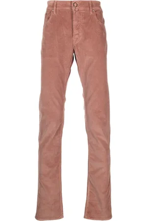 Jacob Cohen Pantaloni a coste con vita media slim