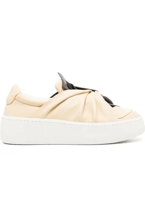 PORTS 1961 Mocassini bicolore con dettaglio a nodo