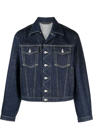 Kenzo Giacca denim con dettaglio cuciture a contrasto