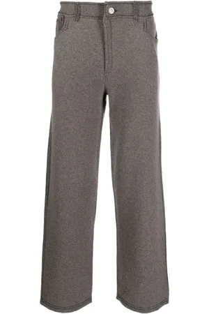 Barrie Pantaloni effetto denim con cuciture a contrasto