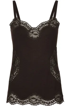 Dolce & Gabbana Canotta con dettaglio in pizzo